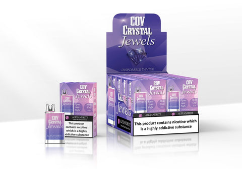COV Crystal Jewels 600 Puff Disposable Vape Pod - Pack of 10 - Topvapewholesale