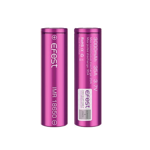 Efeast IMR 18650 3000mAh 35A Batteries - Pack of 2 - Topvapewholesale