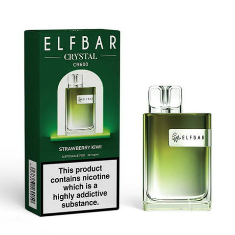 ELF Bar Crystal CR600 Puffs Disposable Vape Device Box of 10 - Topvapewholesale