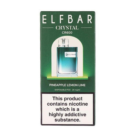 ELF Bar Crystal CR600 Puffs Disposable Vape Device Box of 10 - Topvapewholesale