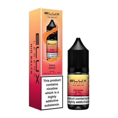 Elux Legend Nic Salts - 10ml E - liquids - Box of 10 - Topvapewholesale