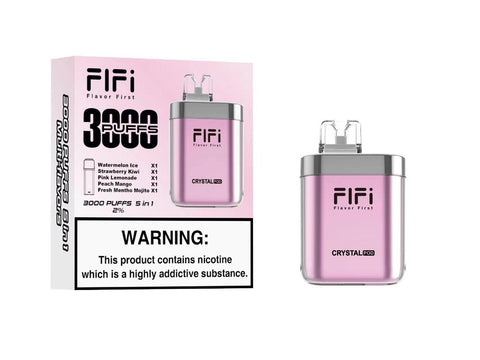 FiFi Crystal Pod 3000 Puffs Disposable Vape Pod 5 in 1 (box of 5) - Topvapewholesale