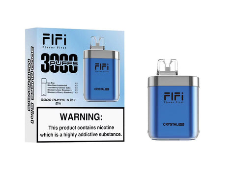 FiFi Crystal Pod 3000 Puffs Disposable Vape Pod 5 in 1 (box of 5) - Topvapewholesale
