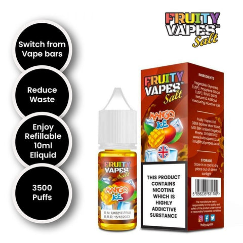 Fruity Vapes Salt 10ml Nic Salts Box of 10 - Topvapewholesale