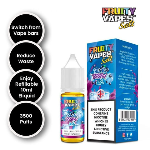 Fruity Vapes Salt 10ml Nic Salts Box of 10 - Topvapewholesale