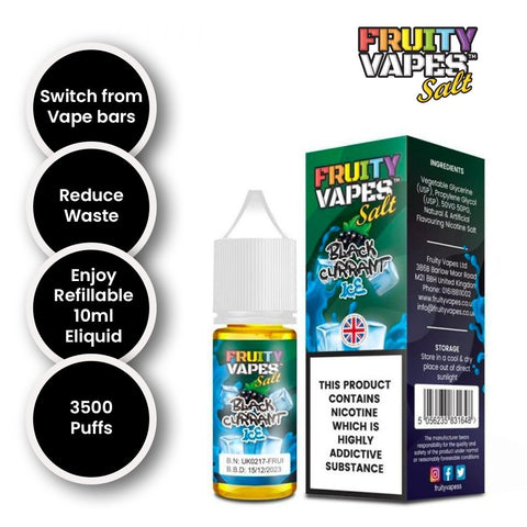 Fruity Vapes Salt 10ml Nic Salts Box of 10 - Topvapewholesale