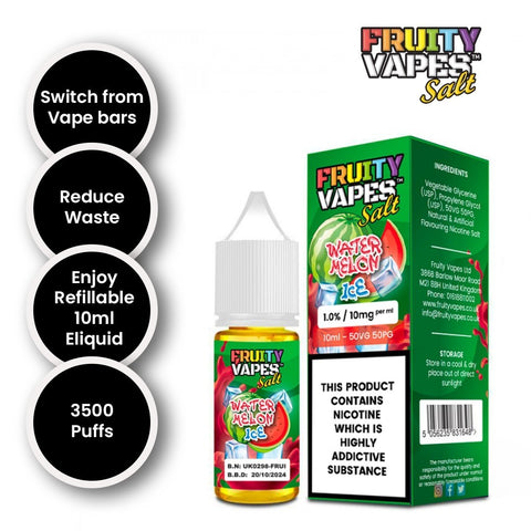 Fruity Vapes Salt 10ml Nic Salts Box of 10 - Topvapewholesale