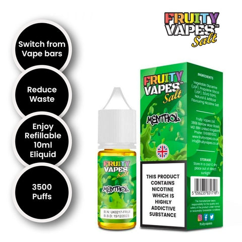 Fruity Vapes Salt 10ml Nic Salts Box of 10 - Topvapewholesale