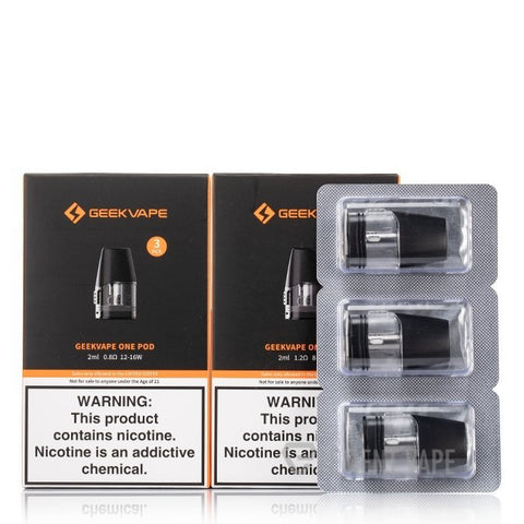 GeekVape Aegis One Pods 2ML - Pack of 3 - Topvapewholesale