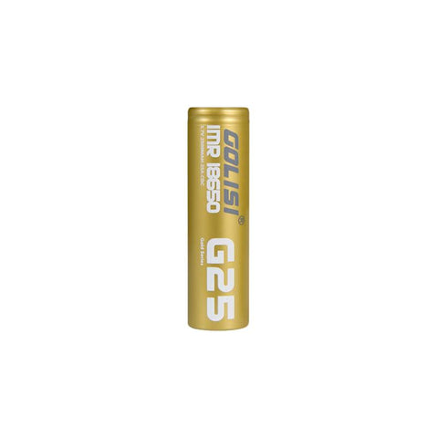 Golisi S25 - 18650 Battery - 2500mAh - Pack of 2 - Topvapewholesale
