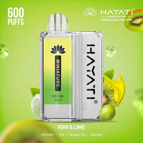 Hayati Miniature 600 Prefilled Pod Kit - Box of 5 - Topvapewholesale