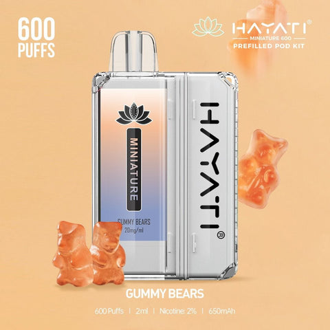 Hayati Miniature 600 Prefilled Pod Kit - Box of 5 - Topvapewholesale
