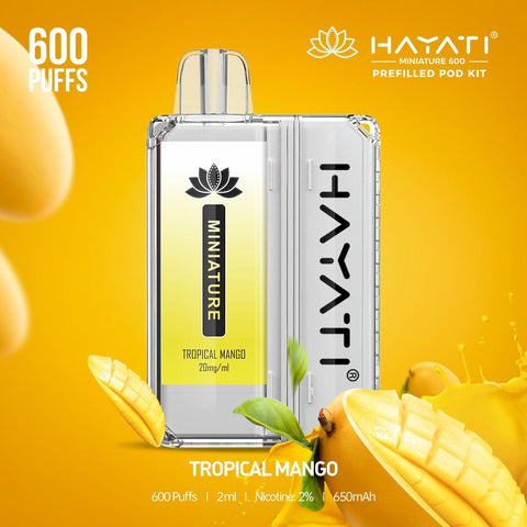 Hayati Miniature 600 Prefilled Pod Kit - Box of 5 - Topvapewholesale