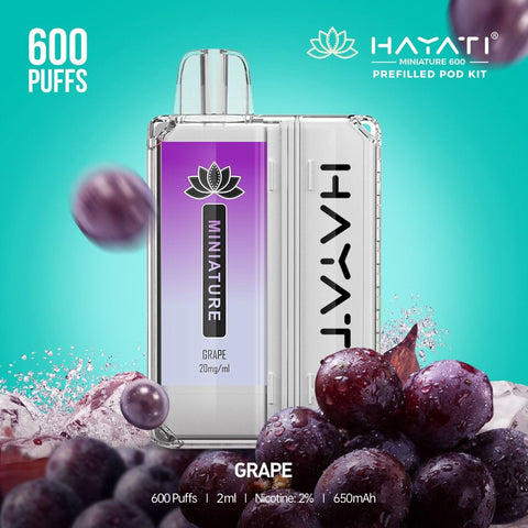 Hayati Miniature 600 Prefilled Pod Kit - Box of 5 - Topvapewholesale