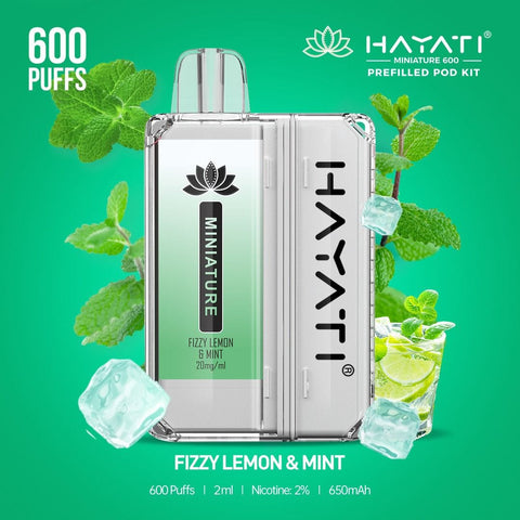 Hayati Miniature 600 Prefilled Pod Kit - Box of 5 - Topvapewholesale