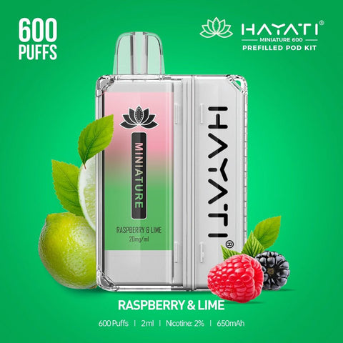 Hayati Miniature 600 Prefilled Pod Kit - Box of 5 - Topvapewholesale