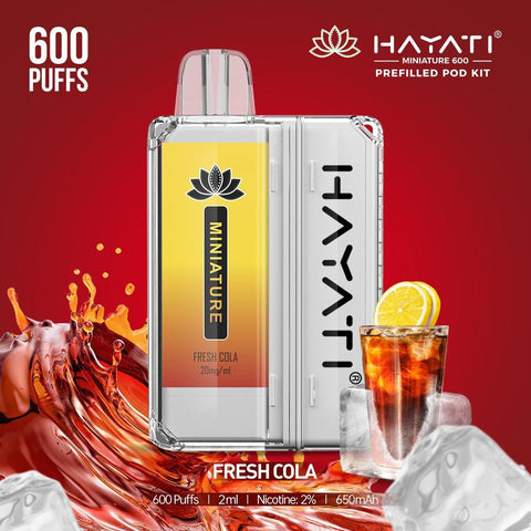 Hayati Miniature 600 Prefilled Pod Kit - Box of 5 - Topvapewholesale