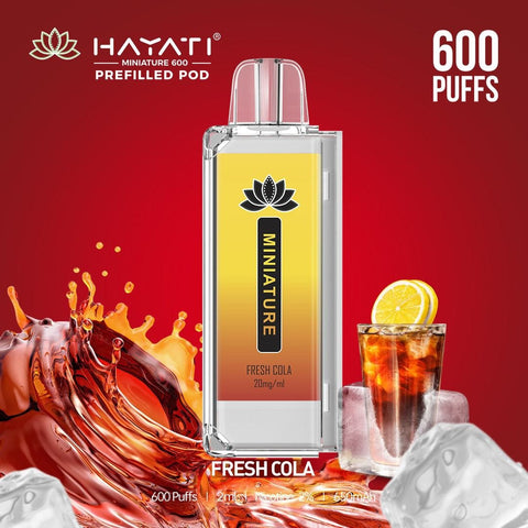 Hayati Miniature 600 Prefilled Replacement Pods - Box of 10 - Topvapewholesale