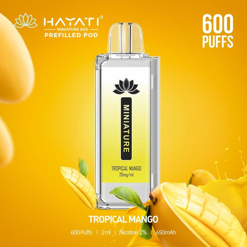 Hayati Miniature 600 Prefilled Replacement Pods - Box of 10 - Topvapewholesale
