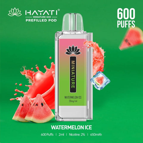 Hayati Miniature 600 Prefilled Replacement Pods - Box of 10 - Topvapewholesale