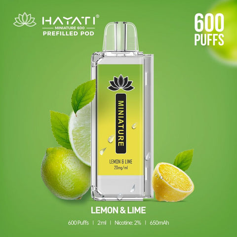 Hayati Miniature 600 Prefilled Replacement Pods - Box of 10 - Topvapewholesale