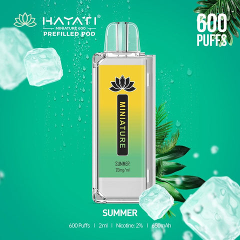 Hayati Miniature 600 Prefilled Replacement Pods - Box of 10 - Topvapewholesale
