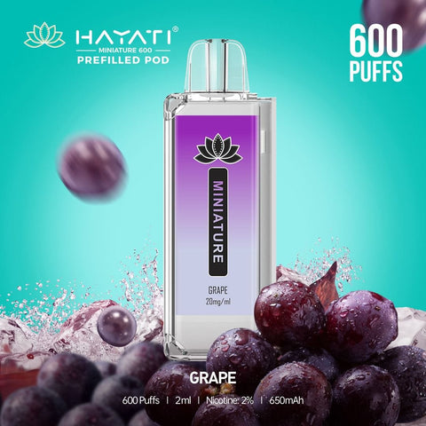 Hayati Miniature 600 Prefilled Replacement Pods - Box of 10 - Topvapewholesale