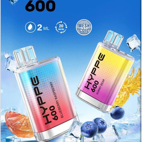 Hyppe 600 Crystal Disposable Vape Pod - Box of 10 - Topvapewholesale