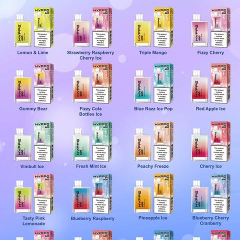 Hyppe 600 Crystal Disposable Vape Pod - Box of 10 - Topvapewholesale