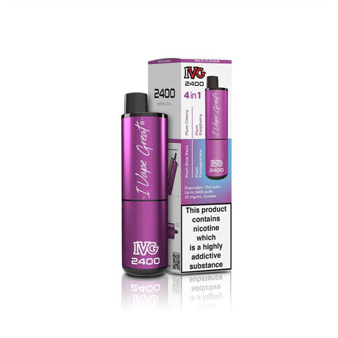IVG 2400 Disposable Vape Pod Puff Device - Box of 5 - Topvapewholesale