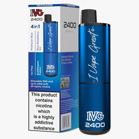 IVG 2400 Disposable Vape Pod Puff Device - Box of 5 - Topvapewholesale