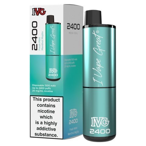 IVG 2400 Disposable Vape Pod Puff Device - Box of 5 - Topvapewholesale