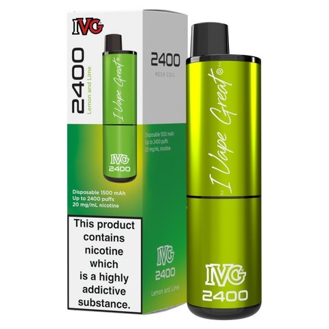 IVG 2400 Disposable Vape Pod Puff Device - Box of 5 - Topvapewholesale