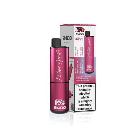 IVG 2400 Disposable Vape Pod Puff Device - Box of 5 - Topvapewholesale
