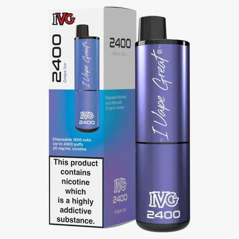 IVG 2400 Disposable Vape Pod Puff Device - Box of 5 - Topvapewholesale