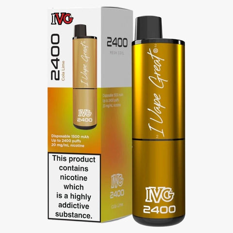 IVG 2400 Disposable Vape Pod Puff Device - Box of 5 - Topvapewholesale
