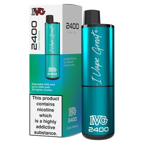 IVG 2400 Disposable Vape Pod Puff Device - Box of 5 - Topvapewholesale