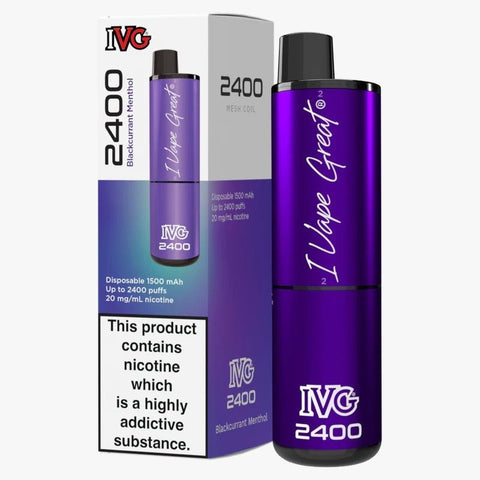 IVG 2400 Disposable Vape Pod Puff Device - Box of 5 - Topvapewholesale