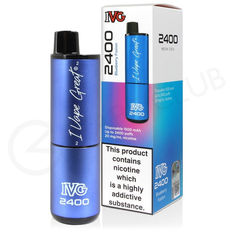 IVG 2400 Disposable Vape Pod Puff Device - Box of 5 - Topvapewholesale