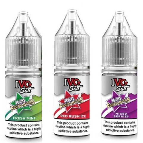 IVG Nic Salt Bar Favourite 10ml E Liquid - Pack Of 10 - Topvapewholesale