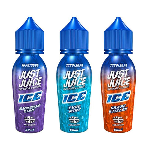 Just Juice Ice Range 50ml Shortfill E - liquids - Topvapewholesale