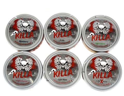 Killa Nicotine Poches 2.4% - (BOX OF 10) - Topvapewholesale