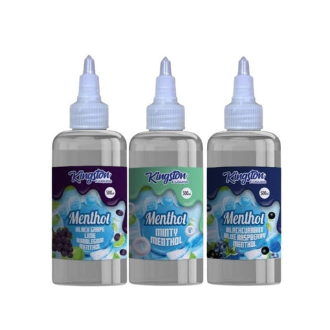 Kingston E - liquids Menthol 500ml Shortfill - Topvapewholesale