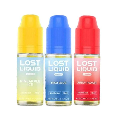 Lost Liquid Nic Salt 10ml E - liquids (Box of 10) - Topvapewholesale