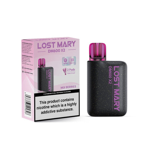 Lost Mary DM600 X2 1200 Puffs Disposable Vape Pod Box of 5 - Topvapewholesale