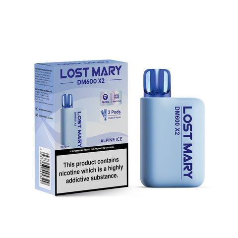 Lost Mary DM600 X2 1200 Puffs Disposable Vape Pod Box of 5 - Topvapewholesale
