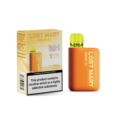 Lost Mary DM600 X2 1200 Puffs Disposable Vape Pod Box of 5 - Topvapewholesale