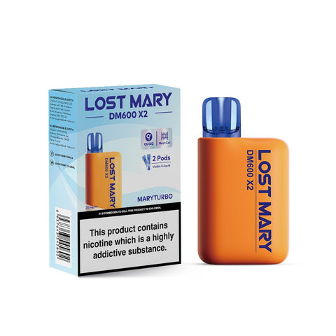 Lost Mary DM600 X2 1200 Puffs Disposable Vape Pod Box of 5 - Topvapewholesale