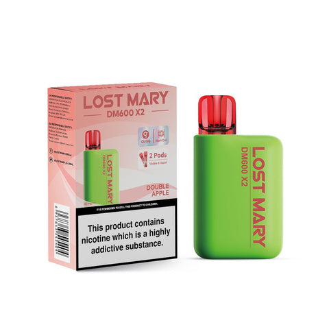 Lost Mary DM600 X2 1200 Puffs Disposable Vape Pod Box of 5 - Topvapewholesale