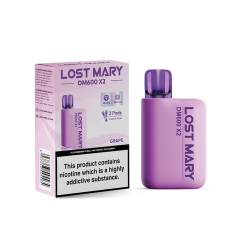 Lost Mary DM600 X2 1200 Puffs Disposable Vape Pod Box of 5 - Topvapewholesale